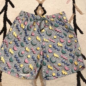 Saved by the Bell, Broken Threads Surf Shorts/Swimming Trunks-Size M